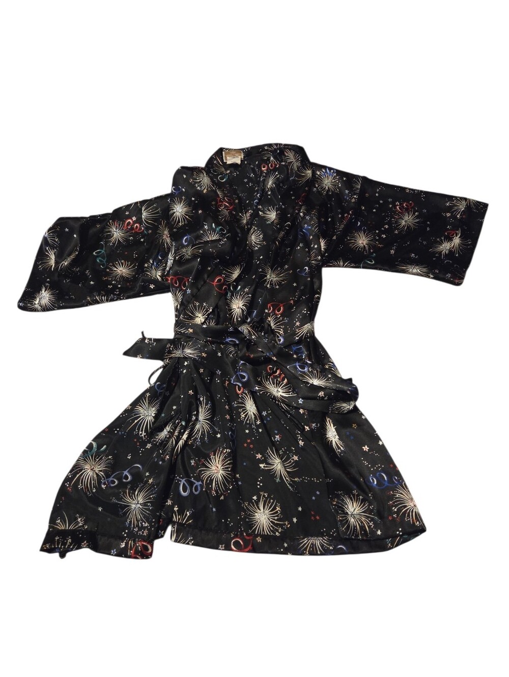 Vtg Inner Most Satin Fireworks Robe